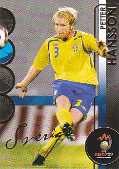 Petter Hansson Sweden Panini Euro 2008 Card Collection #175